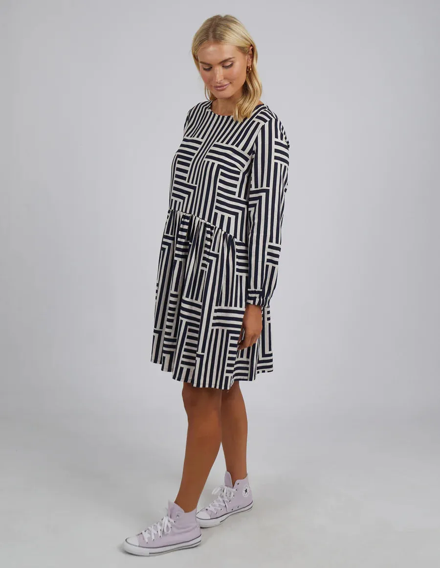 Bauhaus Dress - Navy