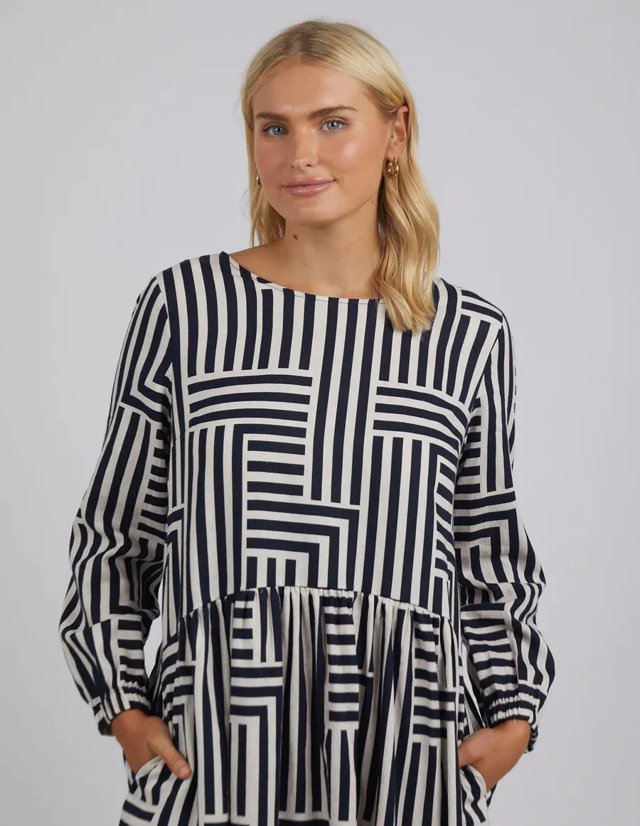 Bauhaus Dress - Navy