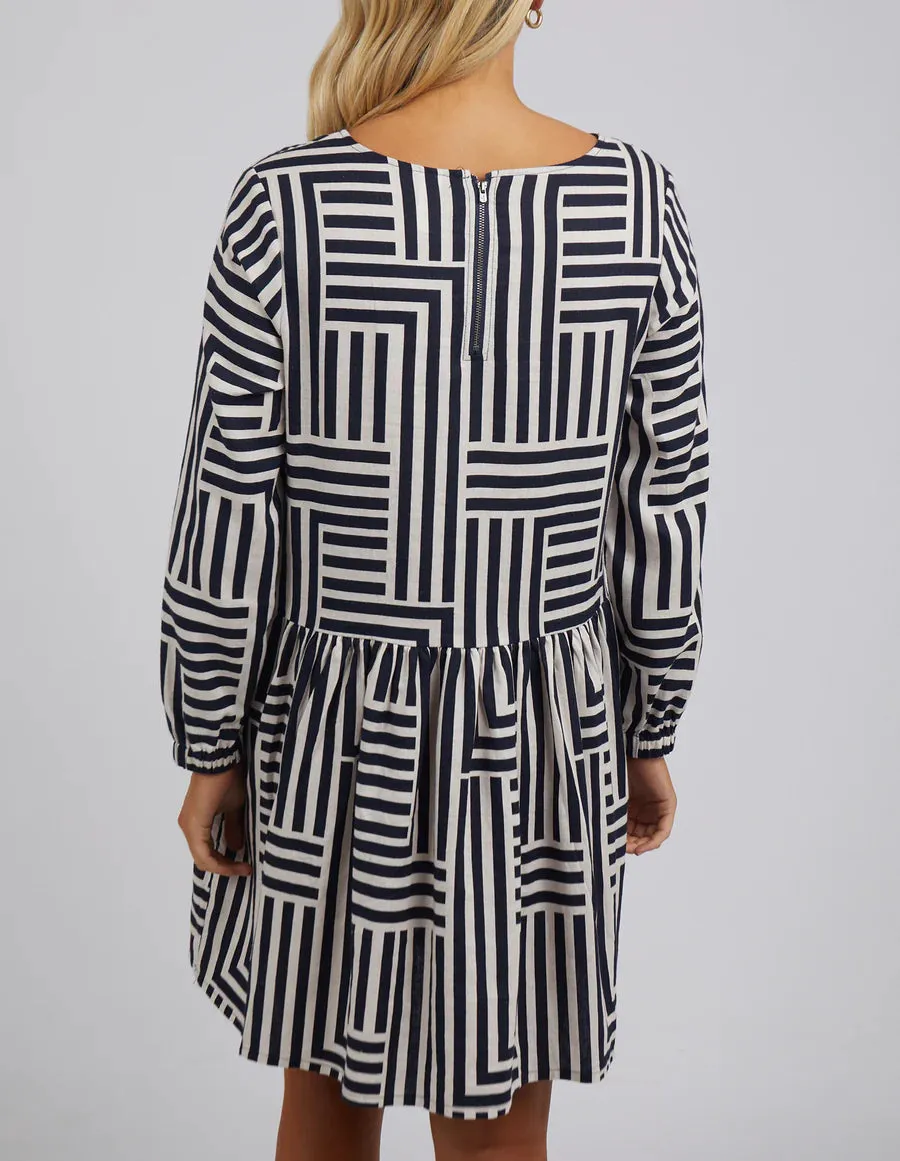 Bauhaus Dress - Navy