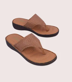 BW2449-TAN-Women Comfort Chappal BW2449-TAN-Women Comfort Chappal
