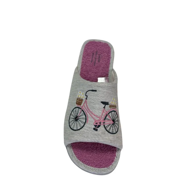 Garzon Gris Perla Violeta Women's Slippers