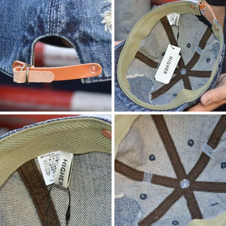 HIGHER "HT25006" Selvedge Denim Remaked Cap