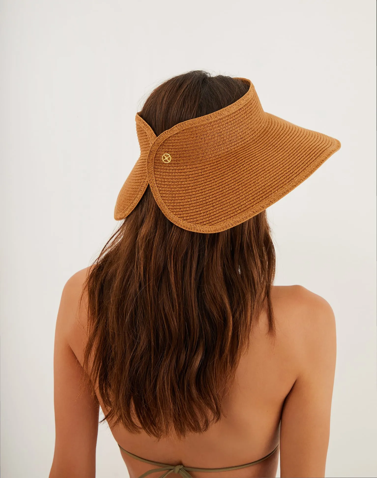 Straw Visor - Red