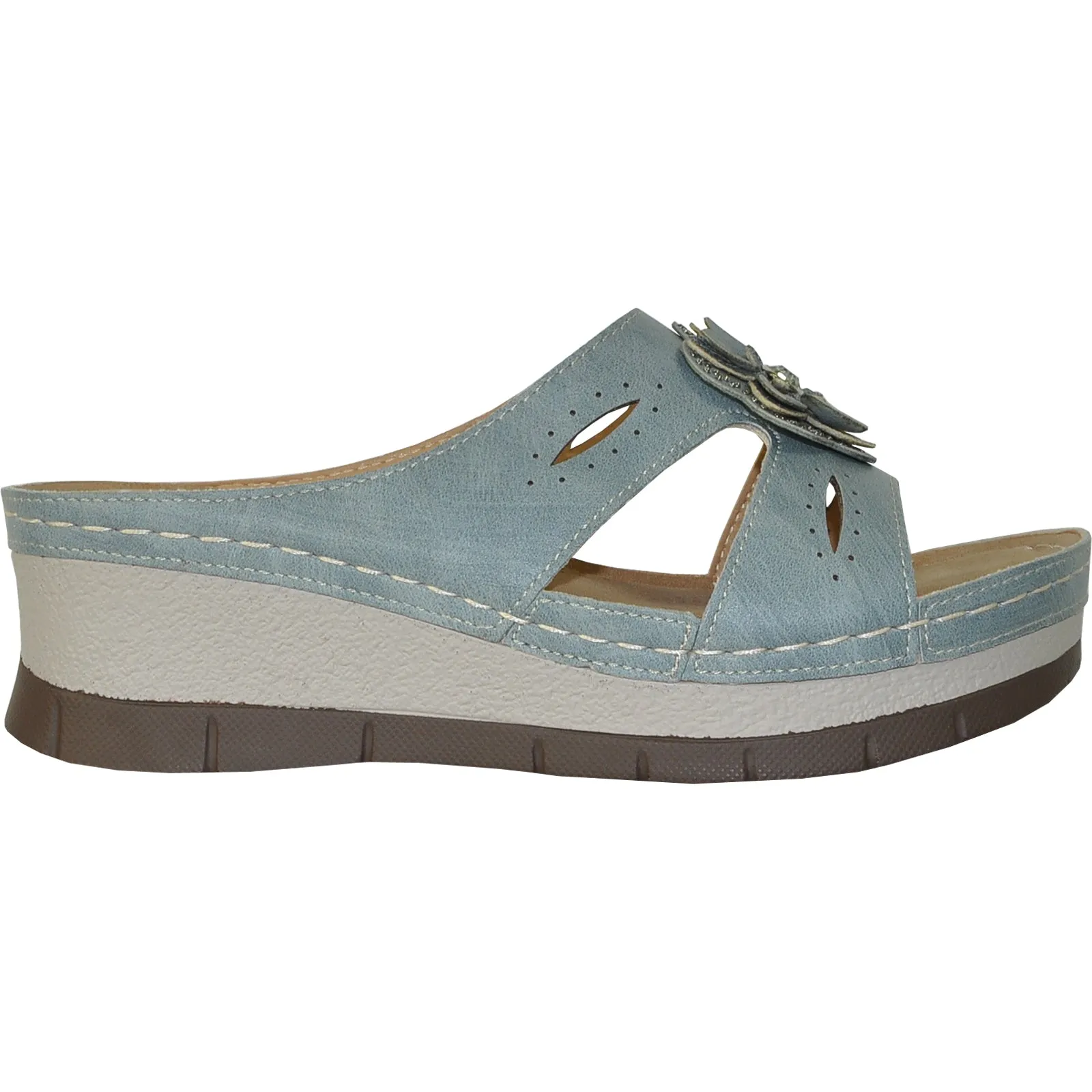 VANGELO Women Sandal DESTINY Wedge Sandal Blue