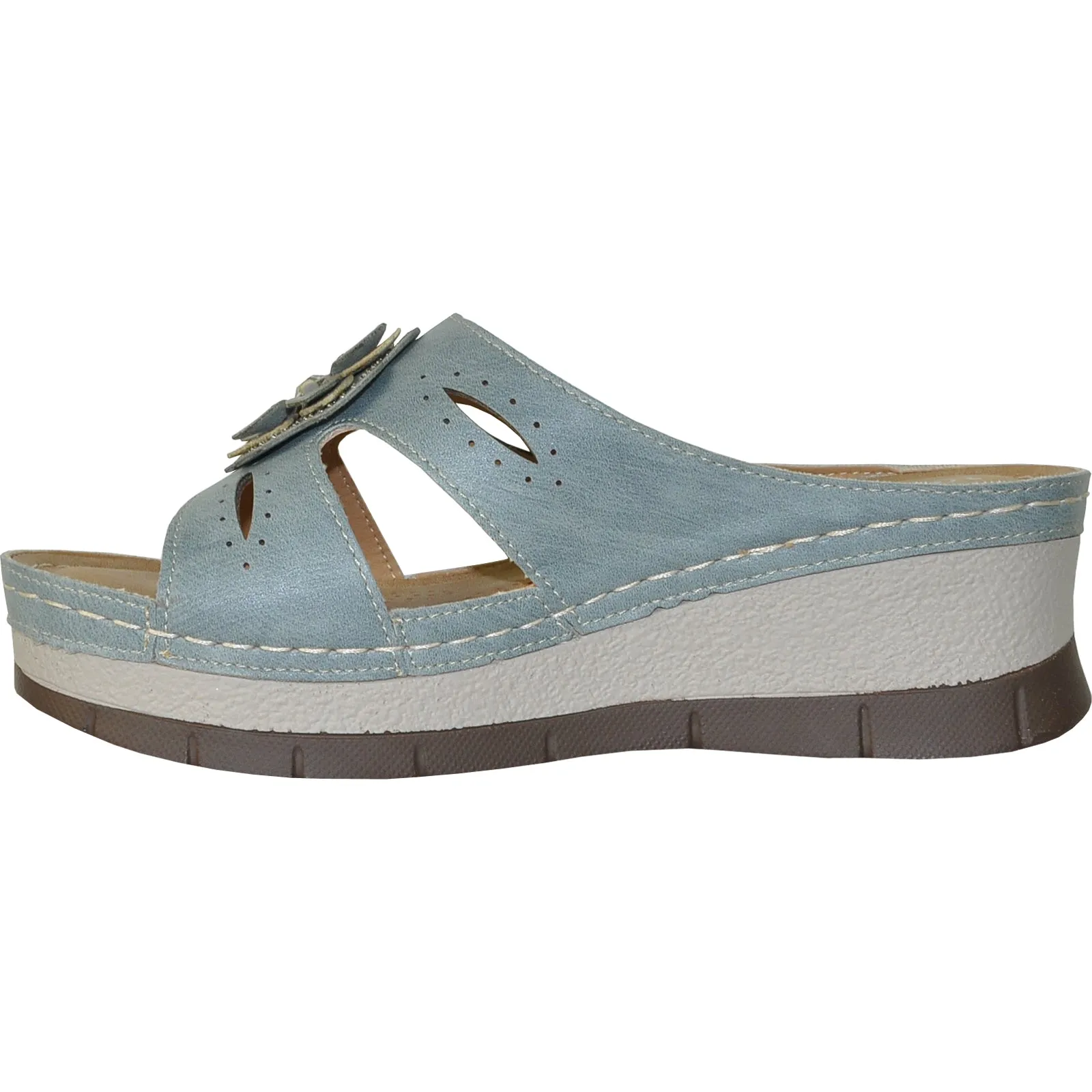 VANGELO Women Sandal DESTINY Wedge Sandal Blue