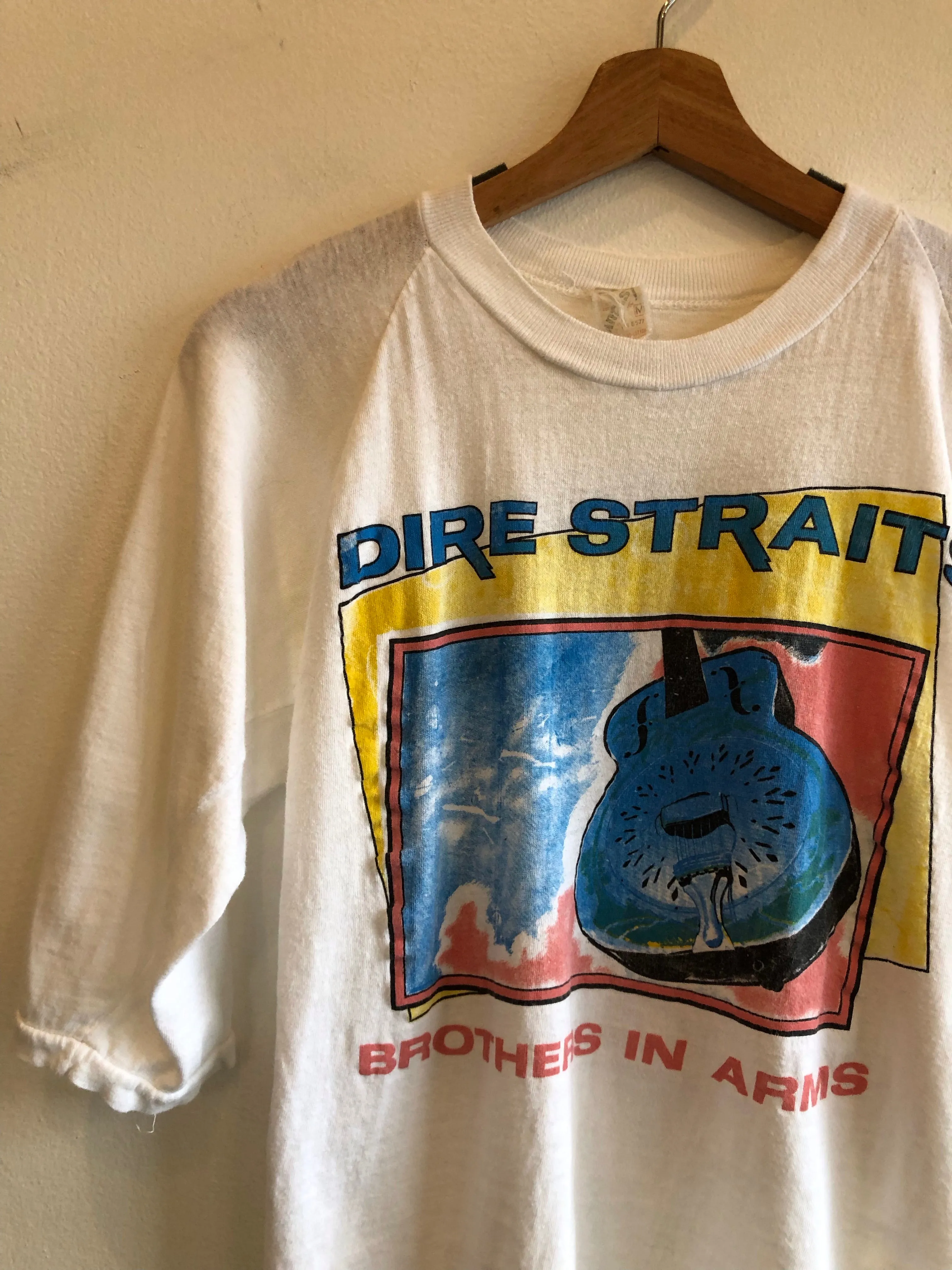 Vintage Dire Straights Brothers In Arms 1985 Tour T-Shirt