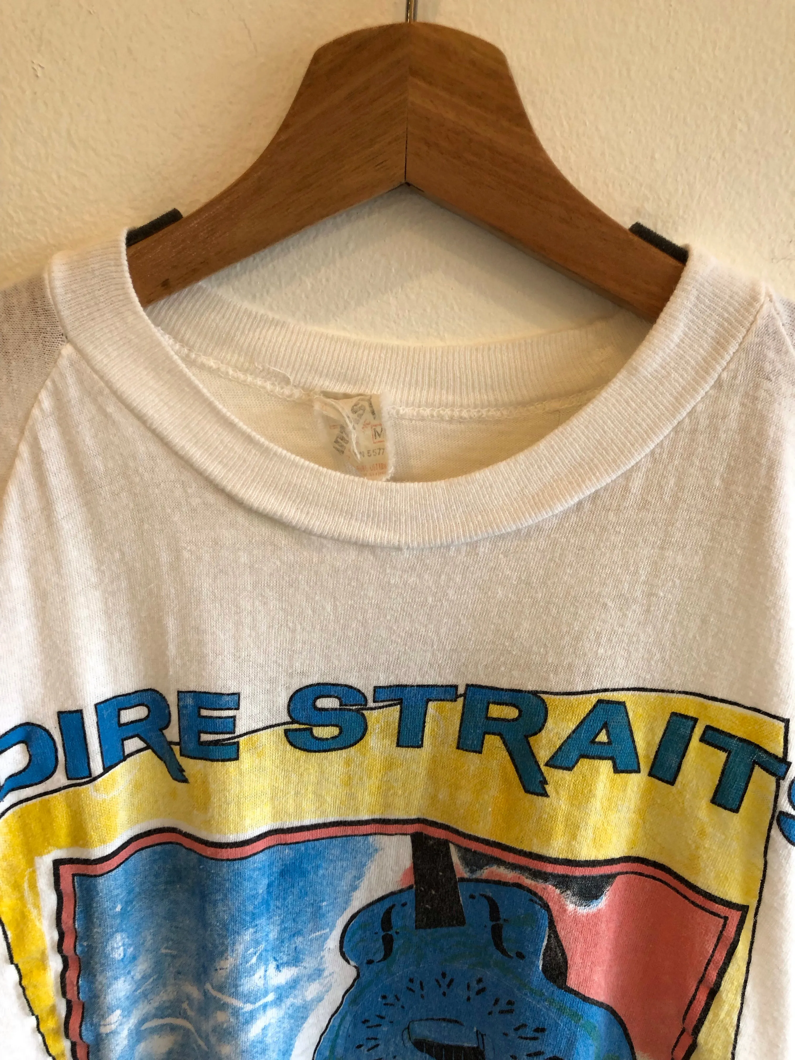 Vintage Dire Straights Brothers In Arms 1985 Tour T-Shirt
