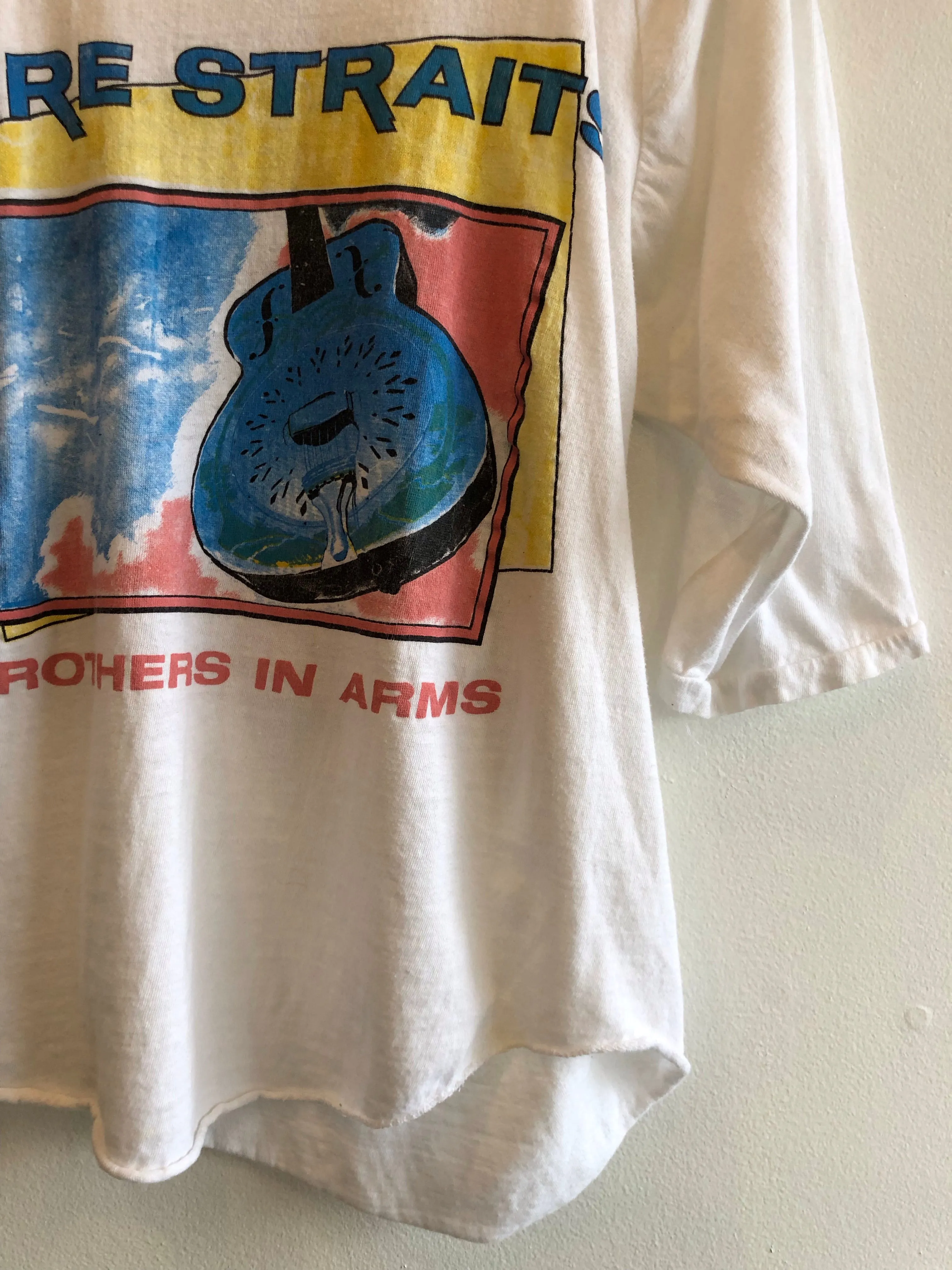 Vintage Dire Straights Brothers In Arms 1985 Tour T-Shirt